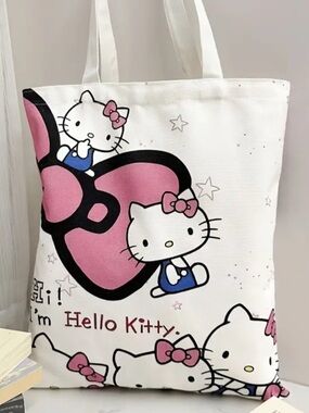 Sanrio Hello Kitty Canvas Tote NWT